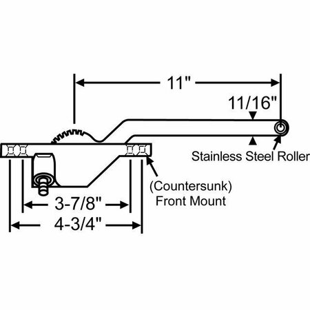 STRYBUC Single Arm Casement Operator 36-222-8